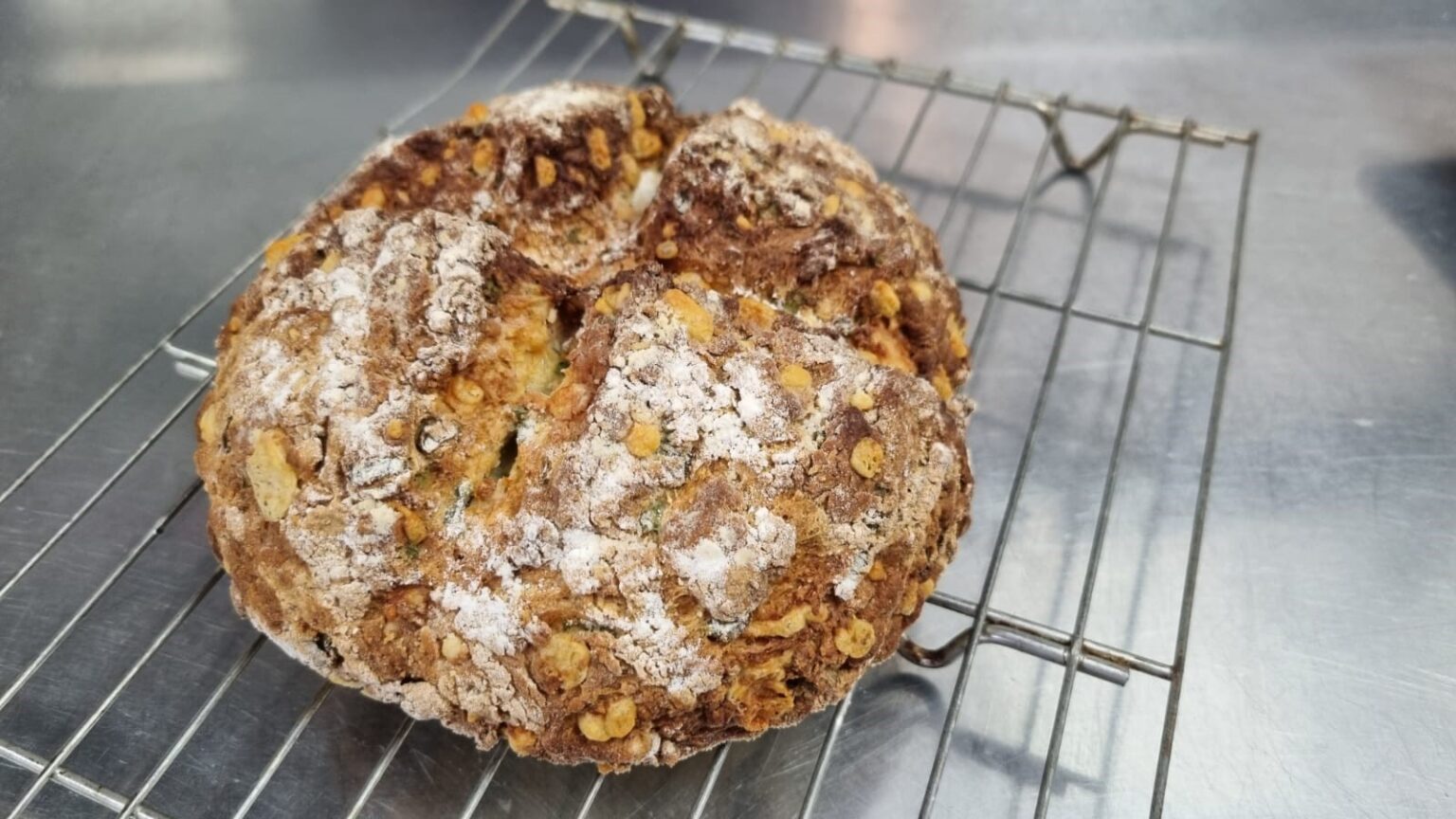 Cheddar and spring onion soda bread BaxterStorey