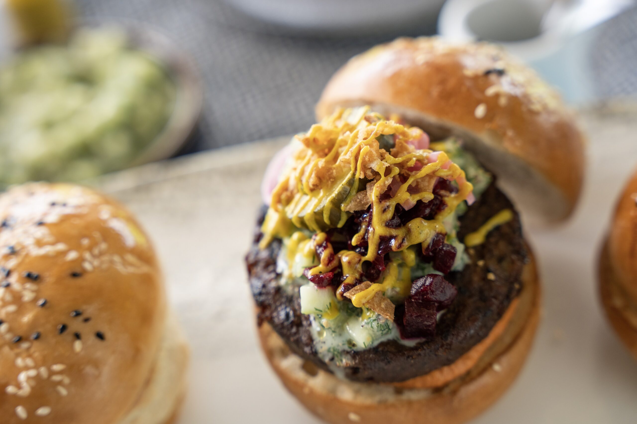 Devil's Kitchen plant-based burger